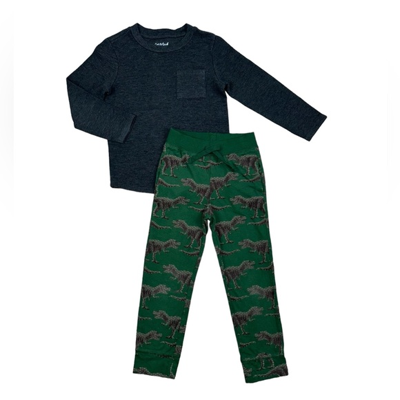 Like New GAP Dinosaur Joggers Size 5 Green - Picture 7 of 10